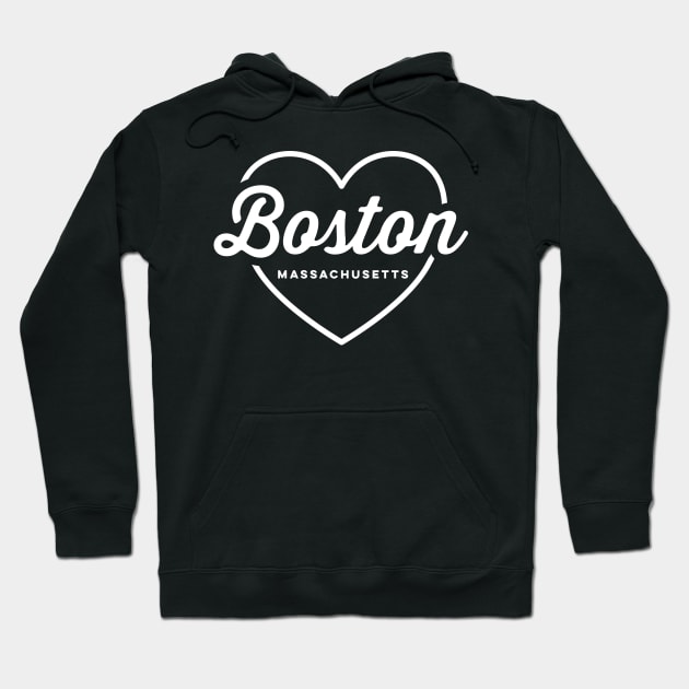 Boston Massachusetts Love Hoodie by DetourShirts